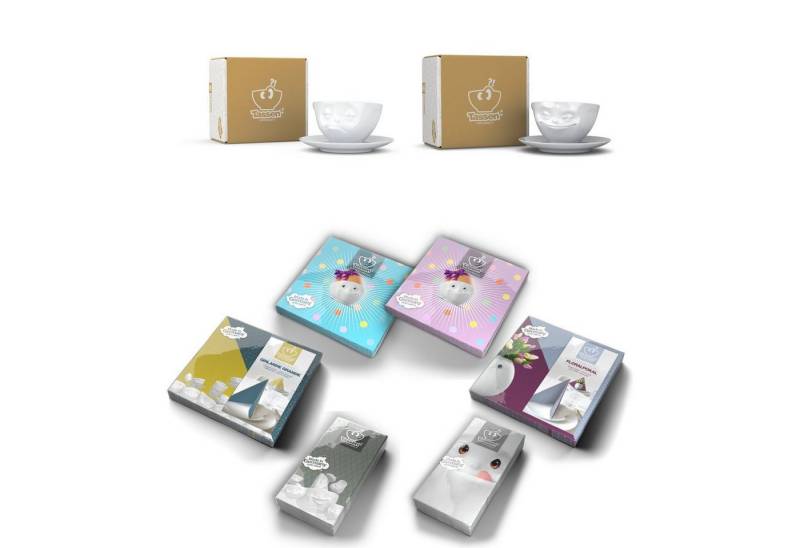 FIFTYEIGHT PRODUCTS Tasse Tassen-Set 2-tlg. - jeweils 200 ml + Servietten von FIFTYEIGHT PRODUCTS