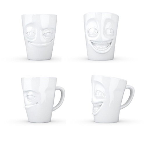 FIFTYEIGHT TV Tassen - 2er Set - Henkelbecher Henkeltasse " VERSCHMITZT WITZIG " je ca. 350ml von FIFTYEIGHT PRODUCTS