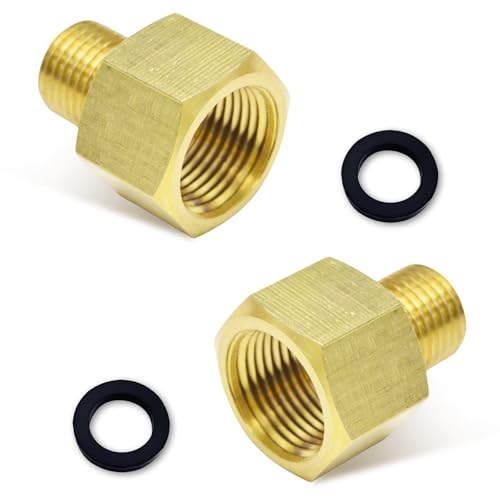 2 Stück Gasanschluss Adapter 3/8 Zoll Innengewinde x 1/4 Zoll Außengewinde aus Messing für Gasflasche Adapter Gasschlauch Verbinder und LPG Gas schnellkupplung 2 Stück Gasanschluss Adapter 3/8 Zoll Innengewinde x 1/4 Zoll Außengewinde aus Messing für Gasflasche Adapter Gasschlauch Verbinder und LPG Gas schnellkupplung von FIGCY