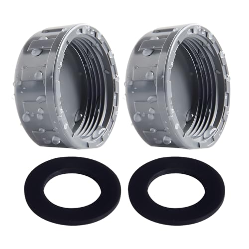 2 Stück PVC Gewindekappe 32mm mit Gummidichtungen für 1'' Innengewinde Schlauchanschlüssen, strapazierfähige Rohrkappe für Schlauchverbinder im Garten- und Sanitärbedarf 2 Stück PVC Gewindekappe 32mm mit Gummidichtungen für 1'' Innengewinde Schlauchanschlüssen, strapazierfähige Rohrkappe für Schlauchverbinder im Garten- und Sanitärbedarf von FIGCY
