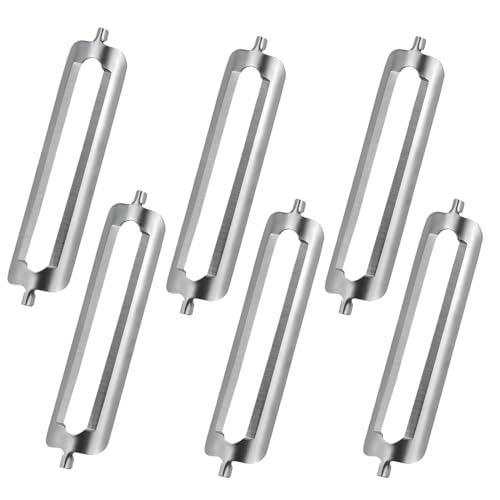 6 Stück Ersatzklingen für Tupper Schäler 5.7cm Edelstahl 420 Sparschäler Ersatzklinge Präzise und langlebig für müheloses Schälen von Obst und Gemüse von FIGCY
