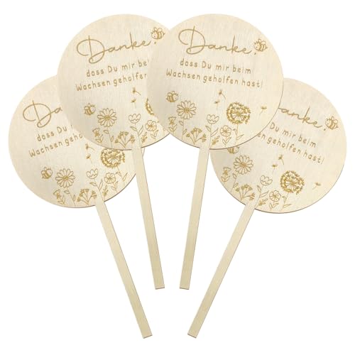 FIGCY 4er-Set Holzblumenstecker: Danke, dass Sie mir beim Wachsen geholfen haben | Deko für Blumentöpfe und Abschiedsgeschenke für Lehrer und Pädagogen FIGCY 4er-Set Holzblumenstecker: Danke, dass Sie mir beim Wachsen geholfen haben | Deko für Blumentöpfe und Abschiedsgeschenke für Lehrer und Pädagogen von FIGCY