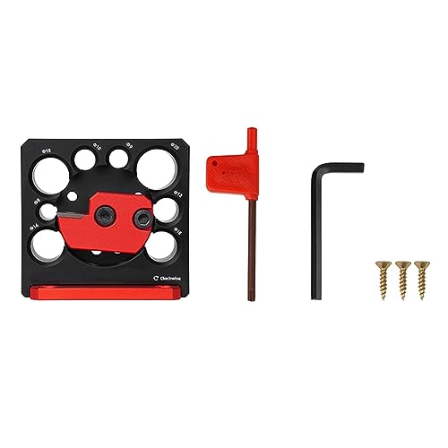 FIGGRITID 1 Set Rundstab, Rundzapfenherstellung, kompaktes Holzbearbeitungswerkzeug, schwarz und rot, 8 mm-20 mm, mit Hartmetallklinge von FIGGRITID