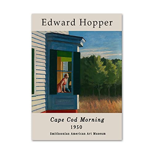 FIGMAN Edward Hoppe Poster《Cape Cod Morning》Gemälde Edward Hoppe Leinwand Wandkunst Edward Hoppe druckt für Heimwanddekoration Bild 40x60cmx1 ohne Rahmen von FIGMAN