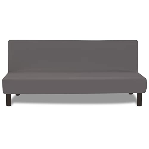 FIGOOO Sofabezug ohne Armlehnen 3 Sitzer Elastisch Sofa Überzug Armloser Waschbar Sofaüberwurf Sofahusse Schonbezug für Clic Clac Couchbezug ohne Armlehne,Grau von FIGOOO