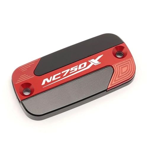 FIGULI Behälterdeckel Für H-ONDA NC750X NC750 X NC 750X 2015-2022 2021 2020 2019 2018 2017 2016 Motorrad CNC Front Bremszylinder Flüssigkeitsbehälter Abdeckkappe(Rosso) von FIGULI