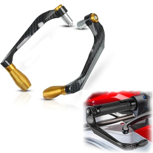 FIGULI Hebelhandschutz 7/8" 22mm Lenkergriffschutz Bremskupplungshebelschutz Für H-ONDA CB1000R CB 1000R 2008-2022 2021 2020 2019 2018 2017 CB1000 R Plus 2018 2019 2020(Gold) von FIGULI