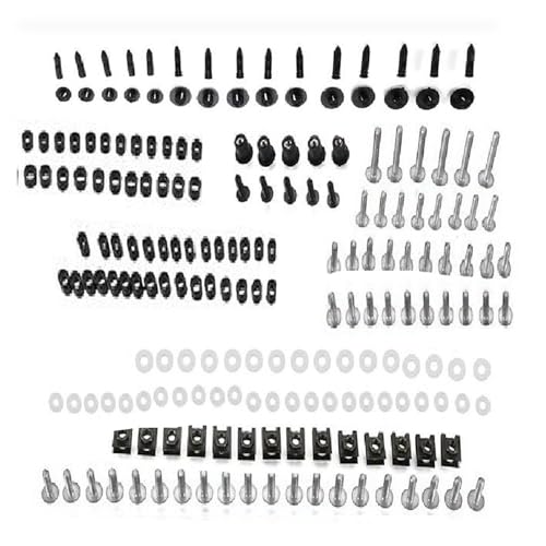 Karosserieschrauben Für BMW R1200GS R 1200 GS LC Für ABENTEUER R1200R/RS/RT R1200S/SE/ST 2004-2022 2023 2024 Motorrad Teile Komplette Verkleidung Schrauben Schrauben Befestigungen Kit(Silver) von FIGULI