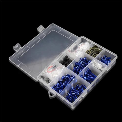 Karosserieschrauben Für CBF125 CBF190R CBF500 CBF600 CBF1000 Motorrad Verkleidung Schrauben Muttern Kit Körper Fastener Clips Schraube Muttern(Blu) von FIGULI