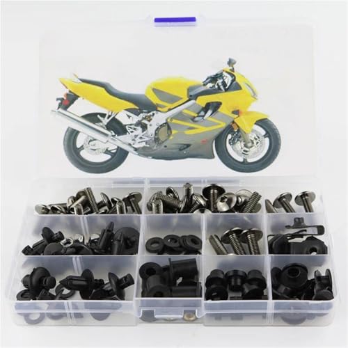 Karosserieschrauben Für CBR 600RR CBR600RR F4 1999-2006 2007 F4i 2004 2005 2006 Motorrad Verkleidung Schrauben Mutter Clips Körper Muttern Zubehör(Metallic) von FIGULI