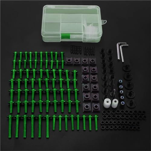 Karosserieschrauben Für Ducati Monster937 Monster950 MONSTER 937 950 M750 S2R800 Motorradteile Komplettes Verkleidungsschrauben-Schraubenbefestigungsset(Green) von FIGULI