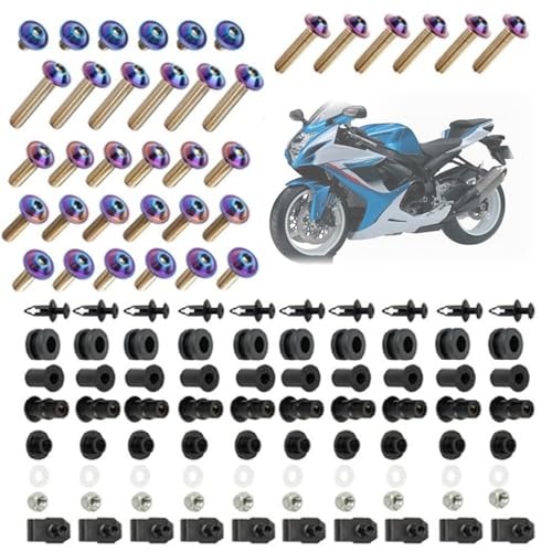 Karosserieschrauben Für Suzuki GSX-R600 GSXR750 2011-2020 2019 2018 2017 2016 2015 2014 2013 2012 Motorrad Verkleidung Schrauben Muttern Kit Körper Verschluss Clips Schraube(Purple) von FIGULI