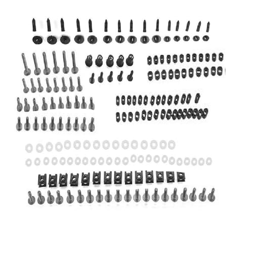Karosserieschrauben Für Suzuki GSX600F GSX650F GSX750F GSX1100F GSX1250 GSX1250F GSX1300 GSX1400 1989-2023 2024 Motorradzubehör Verkleidungsbolzen Schraubensatz Mutternklammern(Grey) von FIGULI