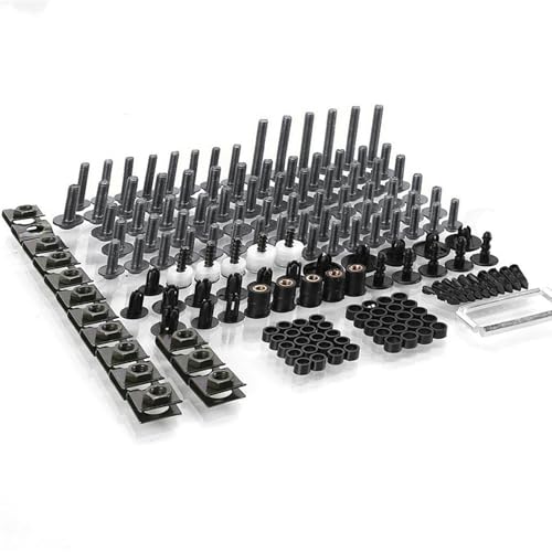 Karosserieschrauben Für YAMAHA NVX155 AEROX 155 Für Burgman 650 C400GT C400X Motorrad Teile Komplette Verkleidung Schrauben Schrauben Befestigungen Kit(Nero) von FIGULI