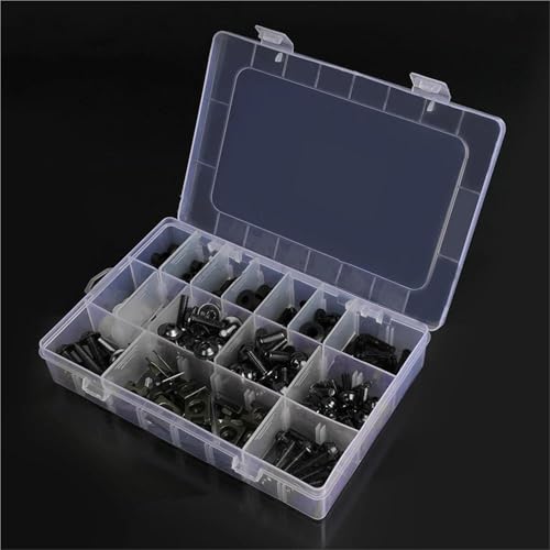 Karosserieschrauben Karosserie Schrauben Mutter Für DUCATI ST3 ST3S ST4 ST4S ABS Scrambler 400 800 1100 1999-2019 2020 2021 2022 2023 2024 Motorrad Verkleidung Kits(Nero) von FIGULI