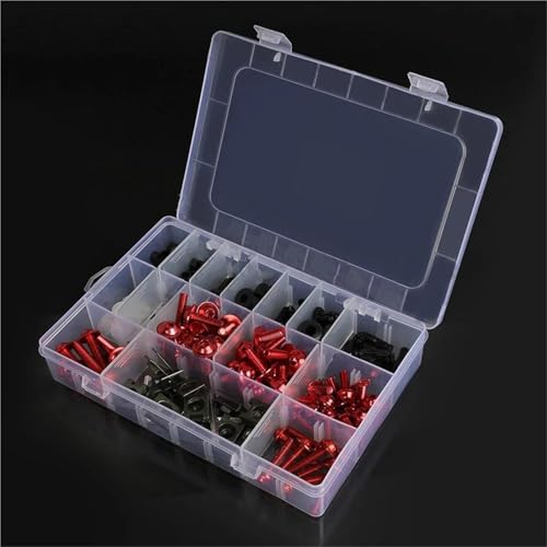 Karosserieschrauben Karosserie Schrauben Mutter Für DUCATI ST3 ST3S ST4 ST4S ABS Scrambler 400 800 1100 1999-2019 2020 2021 2022 2023 2024 Motorrad Verkleidung Kits(Rosso) von FIGULI