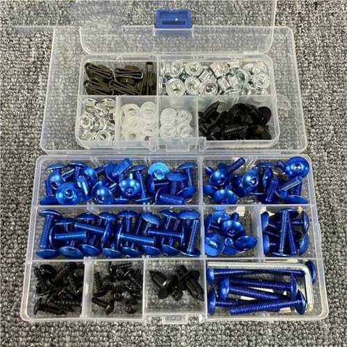 Karosserieschrauben Karosserie Verkleidung Schrauben Kit Mutter Zubehör Motorrad Für Benelli Trk 502 502x 502c Leoncino 500 Tnt 125 Tnt300(Blu) von FIGULI