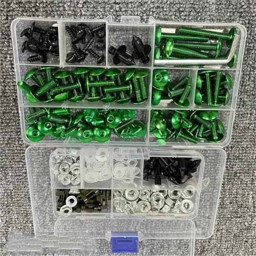 Karosserieschrauben Karosserieschraube Für DUCATI Für SUPERSPORT 950S Für SUPERLEGGERA V4 Panigale V4R V2 SP PANIGALE Motorradverkleidungsschraubensatz Passend(Green) von FIGULI