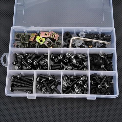 Karosserieschrauben M5 M6 Schrauben Motorradverkleidungsbolzen Schraube Mutter Für Ducati 748 749 750SS 848 900SS 916 996 998 999 1098 1098S 1199 Panigale Modifizierte Teile(Nero) von FIGULI