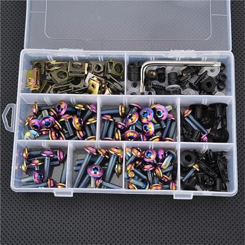 Karosserieschrauben M5 M6 Schrauben Motorradverkleidungsbolzen Schraube Mutter Für Ducati 748 749 750SS 848 900SS 916 996 998 999 1098 1098S 1199 Panigale Modifizierte Teile(Purple) von FIGULI