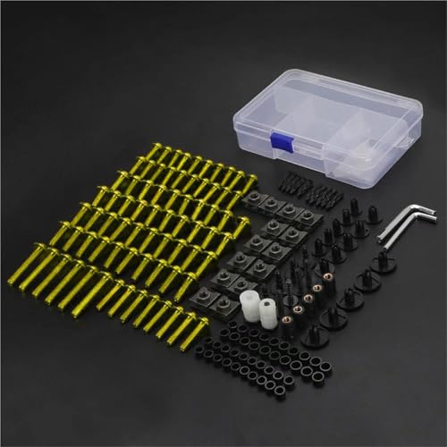 Karosserieschrauben Motorrad Komplette Voll Verkleidung Schrauben Für BMW R 1200 GS 1250 ADV R1200GS R1250GS Für ABENTEUER LC Kit Muttern Clips(Yellow) von FIGULI