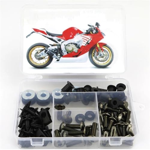 Karosserieschrauben Motorrad-Komplettsatz Für Verkleidungsschrauben Und -muttern Für CBR1000RR CBR 1000RR 2017 2018 2019. Karosserieschrauben -clips. Mutternabdeckungen(Metallic) von FIGULI