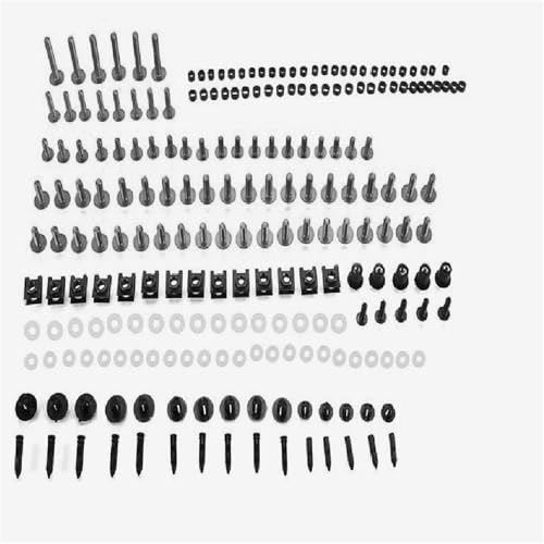 Karosserieschrauben Motorrad Teile Für BMW S1000R S1000RR S1000XR M1000R M1000RR S1000 M1000 R RR XR 2007-2023 2024 Schrauben Windschutzscheibe Motorrad Verkleidung Bolzen Kit(Grey) von FIGULI