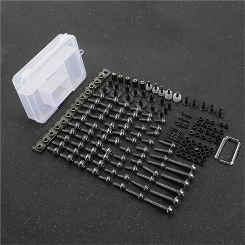 Karosserieschrauben Motorrad Verkleidung Bolzen Kit Für HYOSUNG GT250R GT650R GT 250R 650R 250 650 R 2006 2007 2008 2009 Motorrad Modifizierte Teile Schrauben Windschutzscheibe(Grey) von FIGULI