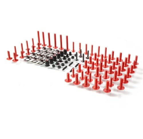 Karosserieschrauben Motorrad Verkleidung Bolzen Schraube Mutter Clip Kit Für Benelli Für Jinpeng 502 TRK502/X BN600R Leoncino 250 BJ 250 752S TNT 302S Zubehör(Rosso) von FIGULI