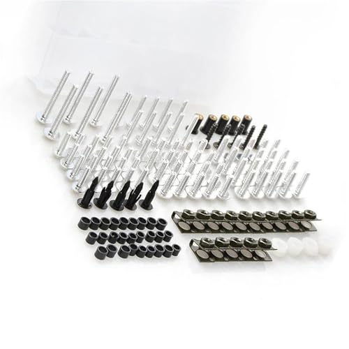 Karosserieschrauben Motorrad Verkleidung Bolzen Schraube Mutter Clip Kit Für Yamaha MT07 MT09 MT 07 09 2013 2014 2015 2016 2017 FZ07 FZ09 Motorrad Zubehör(Silver) von FIGULI
