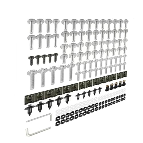 Karosserieschrauben Motorrad Verkleidung Schrauben Für ADV 150 ADV150 Elite 80 Für Integra Für Jazz CHF50 Körper Muttern Zubehör(Silver) von FIGULI