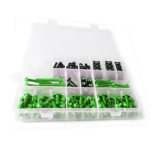 Karosserieschrauben Motorrad Verkleidung Schrauben Für BMW R1250GS/LC Für Abenteuer R1250 R RT GS R1250R R1250RT Körper Muttern Zubehör(Green) von FIGULI