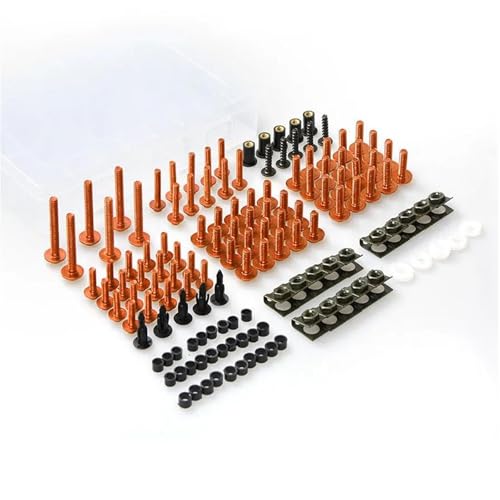 Karosserieschrauben Motorrad Verkleidung Schrauben Für BMW R850GS R850R K1200LT R1150RS 1997 1998 1999-2007 R 850 GS/R Körper Schrauben Muttern Zubehör(Orange) von FIGULI