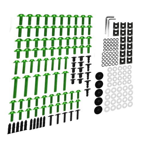 Karosserieschrauben Motorrad Verkleidung Schrauben Für CB600F CB650 CB650F CB650R CB750 CB750F Körper Muttern Zubehör(Green) von FIGULI