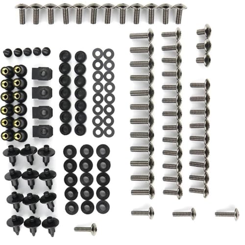 Karosserieschrauben Motorrad Verkleidung Schrauben Für CBR150R CBR250RR CBR300R CBR400R CBR500R CBR650F Körper Muttern Zubehör(Metallic) von FIGULI