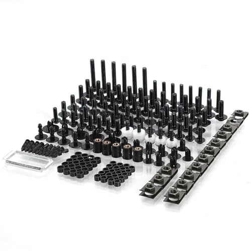 Karosserieschrauben Motorrad Verkleidung Schrauben Für SH300 SH125 SH150 SH125i SH1300i SH150i SH 125 150 300 Ich Körper Muttern Zubehör(Nero) von FIGULI