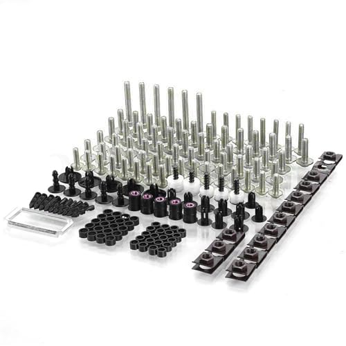 Karosserieschrauben Motorrad Verkleidung Schrauben Für SH300 SH125 SH150 SH125i SH1300i SH150i SH 125 150 300 Ich Körper Muttern Zubehör(Silver) von FIGULI