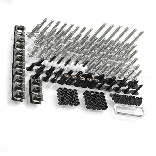 Karosserieschrauben Motorrad Verkleidung Schrauben Für VF750S Für SABRE VFR750 F/R/FH/FV VFR800 FIWI/VTEC/F CB190R Körper Muttern Zubehör(Silver) von FIGULI