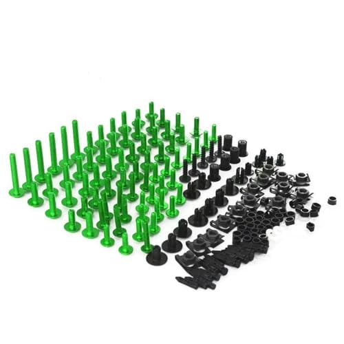 Karosserieschrauben Motorrad Verkleidung Schrauben Kit Für DUCATI Monster 695 696 796 795 797 821 1000 1100S 1200 M400 M600 1098 Custom Bolzen(Green) von FIGULI