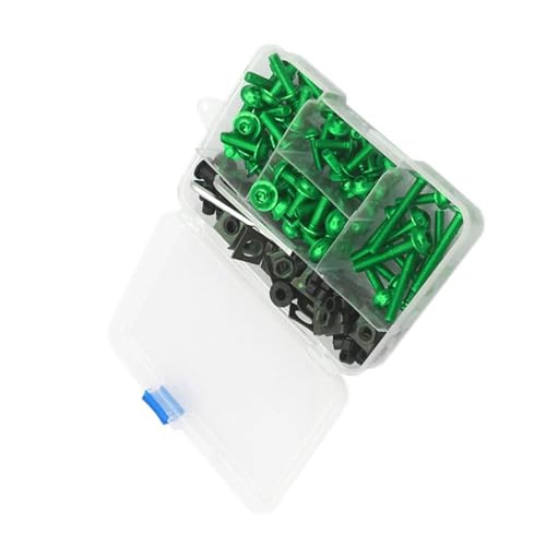 Karosserieschrauben Motorrad Verkleidung Schrauben Kit Karosserie Mutter Für Bmw R Nine T Für Scrambler E90 K100 S1000rr S1000xr S1000r Zubehör(Green) von FIGULI