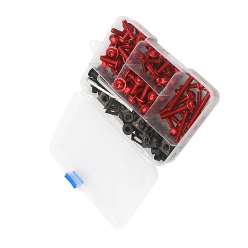 Karosserieschrauben Motorrad Verkleidung Schrauben Kit Karosserie Mutter Für Bmw R Nine T Für Scrambler E90 K100 S1000rr S1000xr S1000r Zubehör(Rosso) von FIGULI