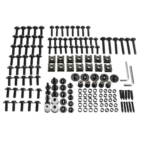 Karosserieschrauben Motorrad Verkleidung Schrauben Muttern Kit Für BMW F800S F800ST F850GS Für ABENTEUER F900R F900XR Körper Fastener Clips Schraube(Nero) von FIGULI