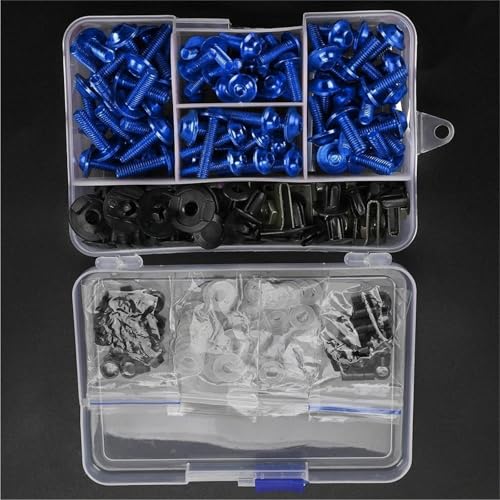 Karosserieschrauben Motorrad Verkleidung Schrauben Muttern Kit Für Benelli 252R 302R 302S 502C 752S TNT600 TNT899 TRK251 BJ500 BN600 Körper Verschluss Clips Schraube Muttern(Blu) von FIGULI