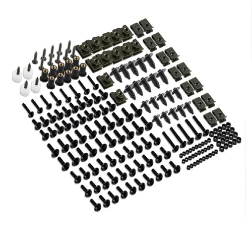 Karosserieschrauben Motorrad Verkleidung Schrauben Muttern Kit Für CB400SF CB 1300 600 900 HORNET CBR1100XX CB500X CB600F CBR125R CBR650R Körper Verschluss Clips Schraube Muttern(Nero) von FIGULI