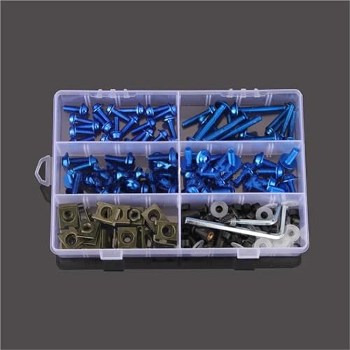 Karosserieschrauben Motorradteile Komplettes Verkleidungsschrauben-Schraubenbefestigungsset Für CBR600RR CBR600 F2 F3 F4 F4I F5 CBR1000RR CBR 1000(Blu) von FIGULI