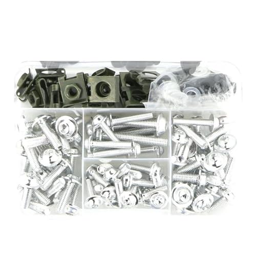 Karosserieschrauben Schrauben Befestigungen Motorrad Modifizierte Teile Für YAMAHA MT-09/FZ-09 MT-10 MT-15 XJR 400 XJR1300 Set Verkleidung Bolzen Kit(Silver) von FIGULI