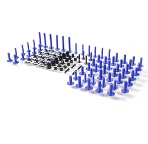 Karosserieschrauben Set Schrauben Motorrad Verkleidung Bolzen Kit Für GILERA Für Beverly Tourer Rst 4t 4v Dh Eu3 125 250 400 Für Runner 125 Befestigungen Motorrad Modifizierte Teile(Blu) von FIGULI
