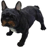 Franz. Bulldogge Dekofigur schwarz 32x22x38cm Figur Polyresin - Figurendiscounter von FIGURENDISCOUNTER