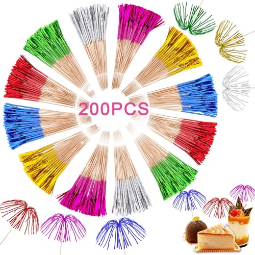 FIHODONE 200 Stück Cocktail Deko Cocktail Schirmchen, 23cm Cocktail Zubehör Cocktailspieße, Cocktailschirmchen Muffin Deko, Holzspieße Fingerfood Spieße Geeignet für Partys Picknicks ud Kneipen FIHODONE 200 Stück Cocktail Deko Cocktail Schirmchen, 23cm Cocktail Zubehör Cocktailspieße, Cocktailschirmchen Muffin Deko, Holzspieße Fingerfood Spieße Geeignet für Partys Picknicks ud Kneipen von FIHODONE