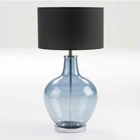 Fijalo - 20x20x51 Blau / weiße Keramiktischlampe ohne Bildschirmbeleuchtung / Tischlampen für alle Stile, um dem Zuhause eine Note zu verleihen von FIJALO